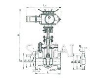 電動法蘭楔式閘閥縮略圖 