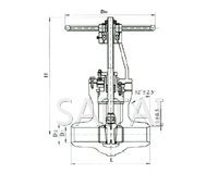 電站用對焊楔式閘閥縮略圖