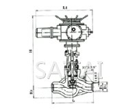 電站用鑄鋼電動對焊截止閥縮略圖 