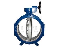 軟密封蝸輪法蘭蝶閥 縮略圖