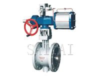 氣動V型調節球閥縮略圖