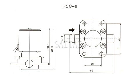 RSC家用機 放水閥結構圖2