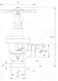低溫角式截止閥結構圖