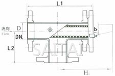 T型折流式過濾器結構圖