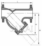 法蘭連接Y型過濾器