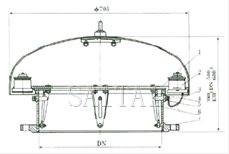 XYXA-500/600型呼吸人孔總裝圖