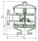 HXF7型帶接管阻火呼出閥 DN50-300