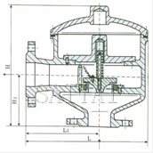 HX7Y型異徑帶接管呼出閥