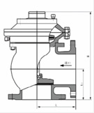 JM744X、JM644X膜片式液壓、氣動快開排泥閥結構圖