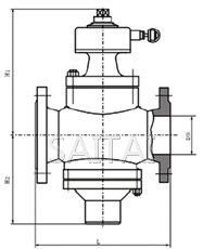 ZL47F-16數字鎖定自力式平衡閥結構圖