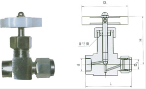 QJ-3氣動管路截止閥產品簡圖