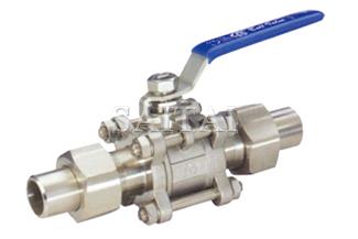 三片式活接對焊球閥圖(3PC)Q61F-16/64 P/R