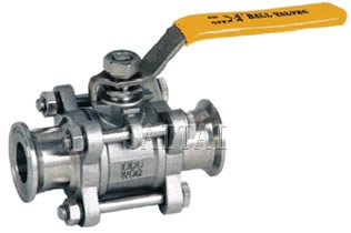 三片式卡箍球閥圖（3PC）Q81F-16 P/R