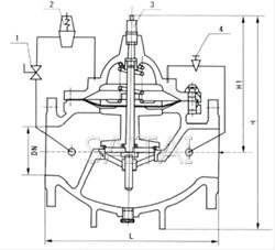 400X型流量控製閥結構圖