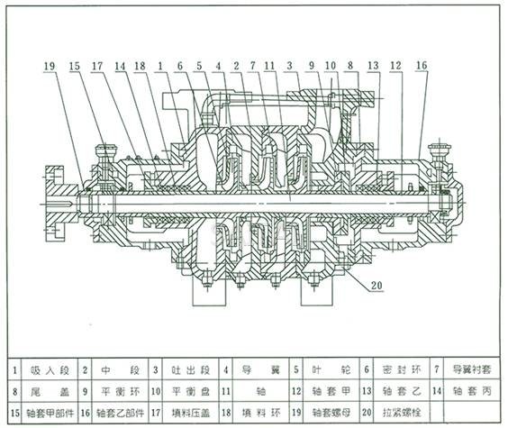 XBD-W臥式消防泵結構說明