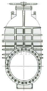 MZ48W-1.5,2(4)城市煤氣快速啟閉閘閥外形圖