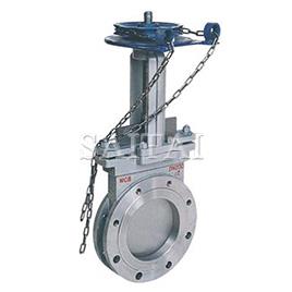 PZL73H/X/F-6/10/16鏈輪對夾式刀形閘閥
