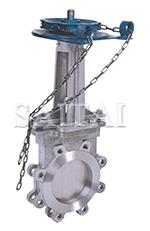 PZL43X/H/F-6/10/16鏈輪對夾式刀形閘閥