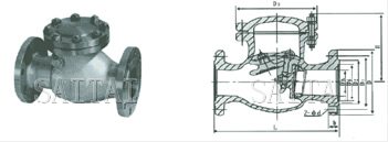 H42W/H/Y-16/25/40C/P/R型旋啟式止回閥